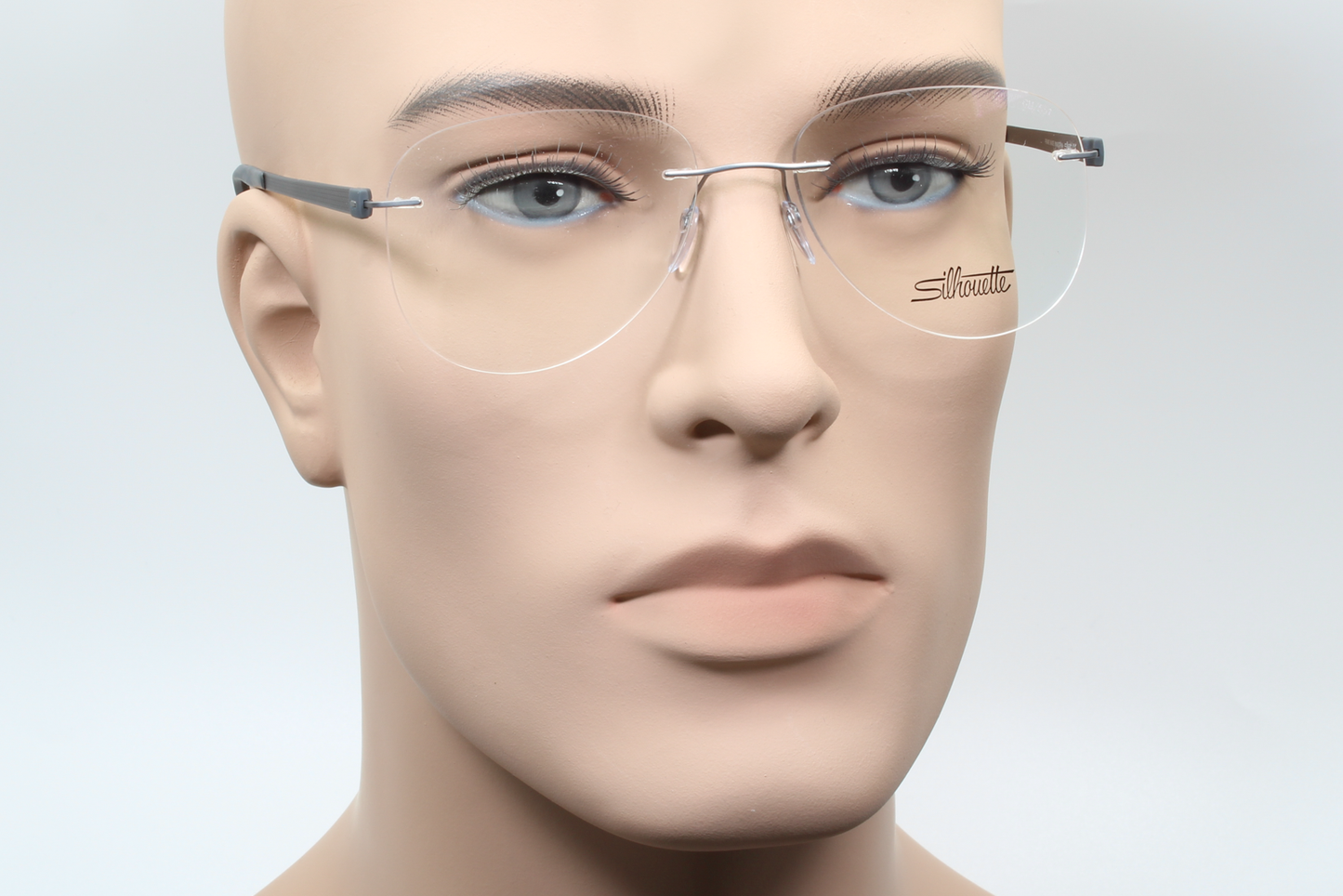 Silhouette 5452 Titan Accent (CM)  Unisex Aviator Glasses Frame Slate 55mm