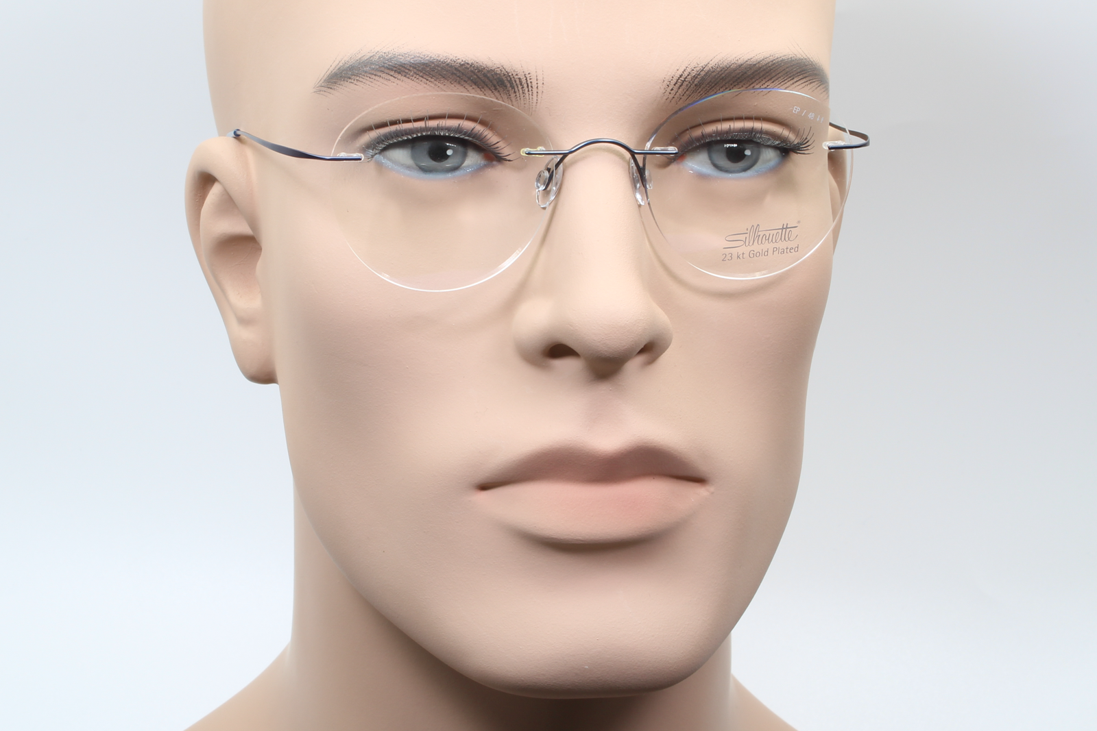 Silhouette 5515 Titan Minimal Art Must Collection 2017 (EP)  Unisex Round Glasses Frame Moonlight Blue 53mm