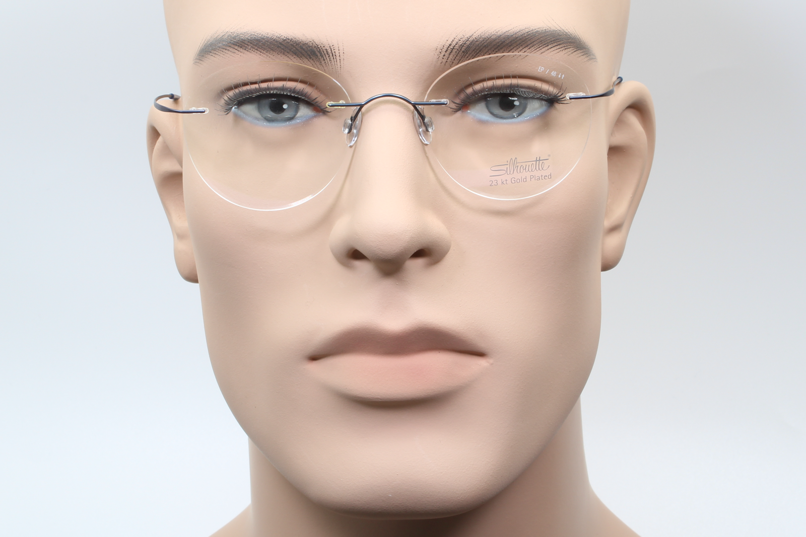 Silhouette 5515 Titan Minimal Art Must Collection 2017 (EP)  Unisex Round Glasses Frame Moonlight Blue 53mm