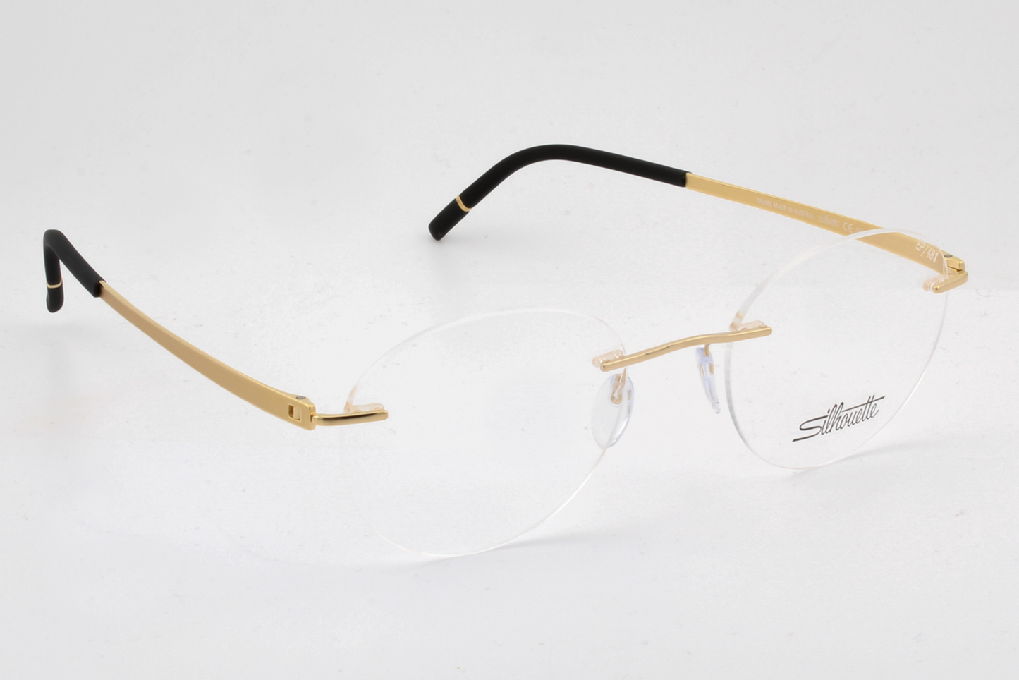 Silhouette 5529 Momentum (EP)  Unisex Round Glasses Frame Golden Dome 48mm