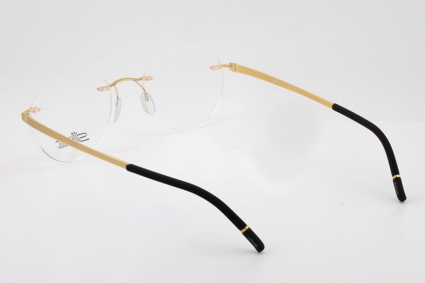 Silhouette 5529 Momentum (EP)  Unisex Round Glasses Frame Golden Dome 48mm