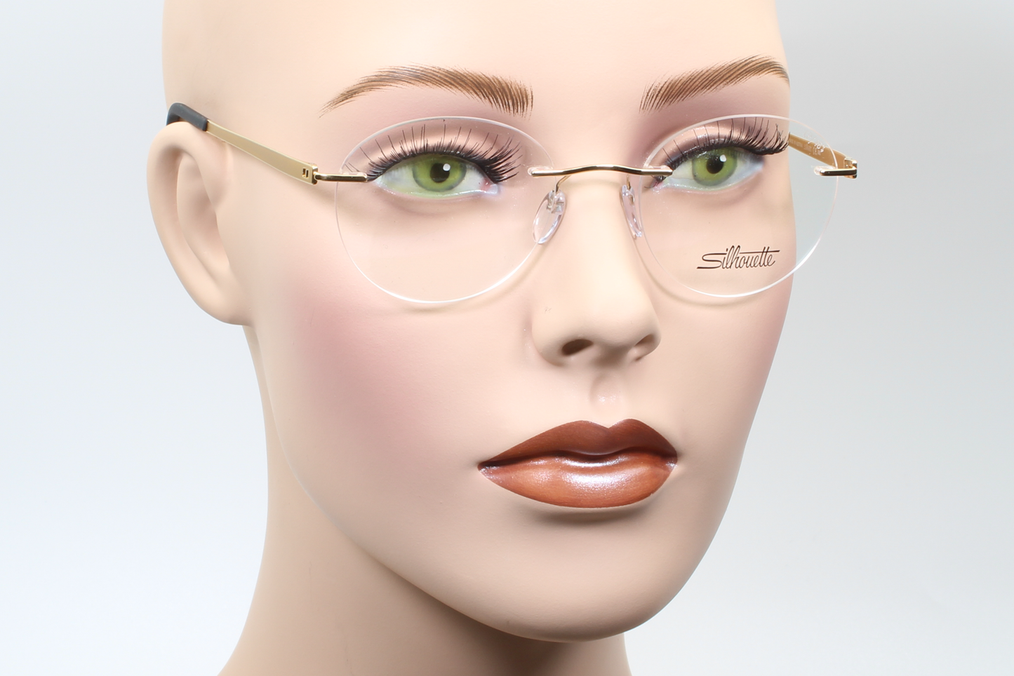 Silhouette 5529 Momentum (EP)  Unisex Round Glasses Frame Golden Dome 48mm