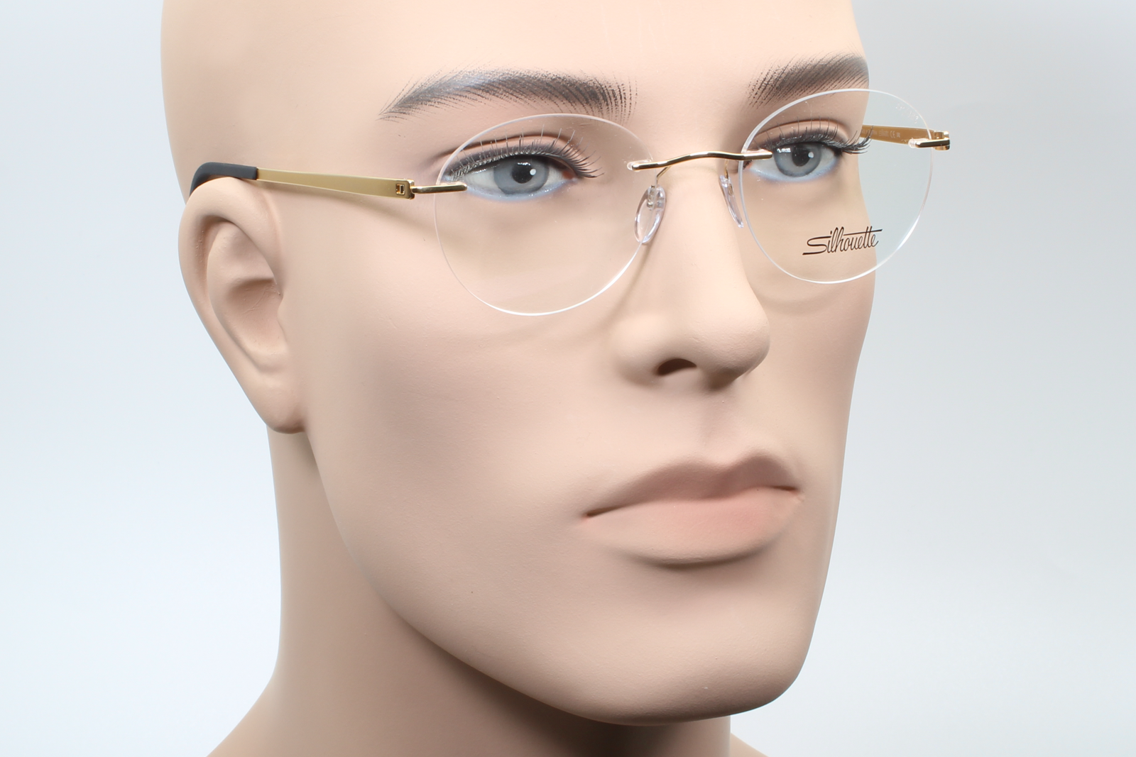 Silhouette 5529 Momentum (EP)  Unisex Round Glasses Frame Golden Dome 48mm