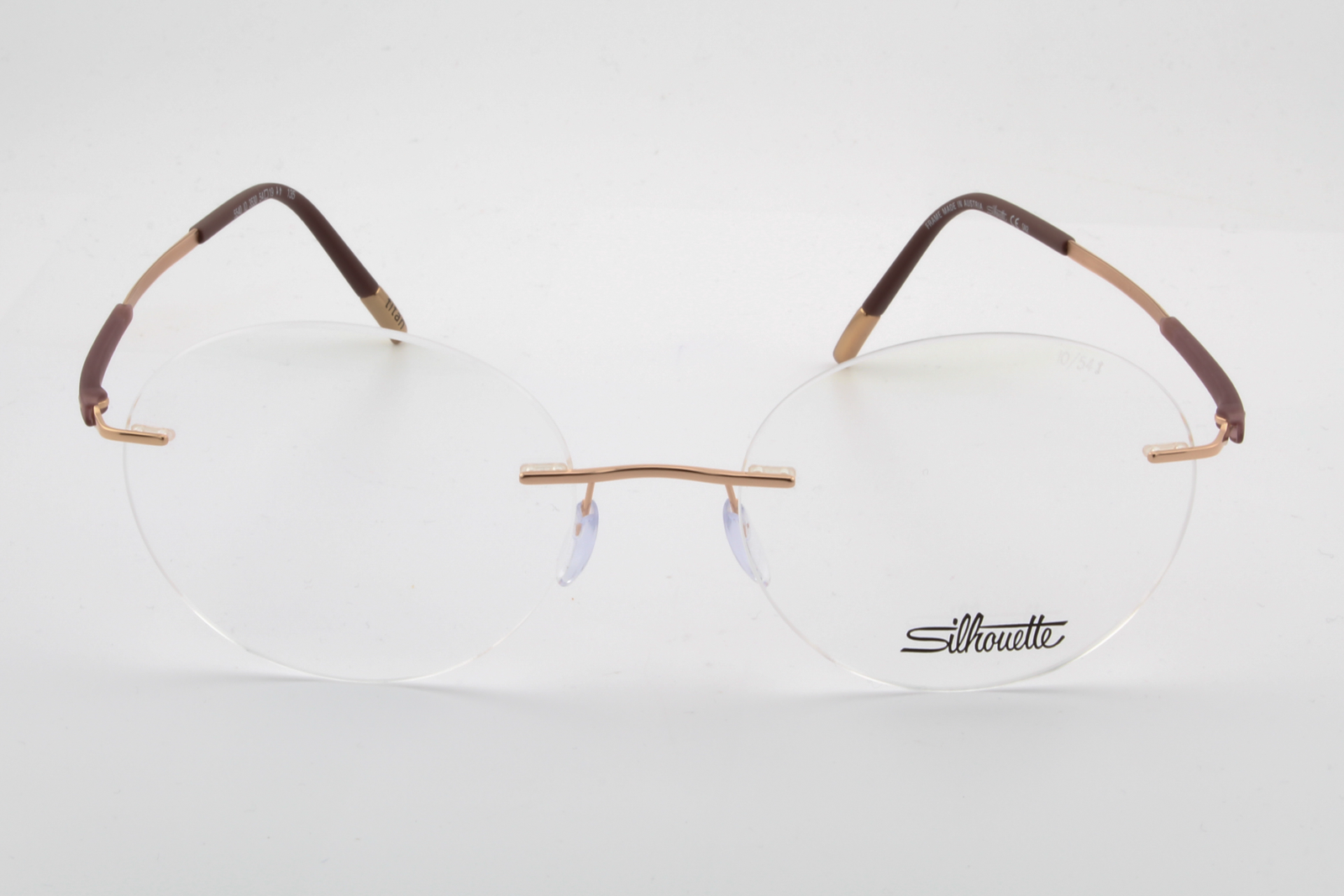 Silhouette 5540 Titan Dynamics Contour (IO)  Female Round Glasses Frame Cassis Sundown 54mm