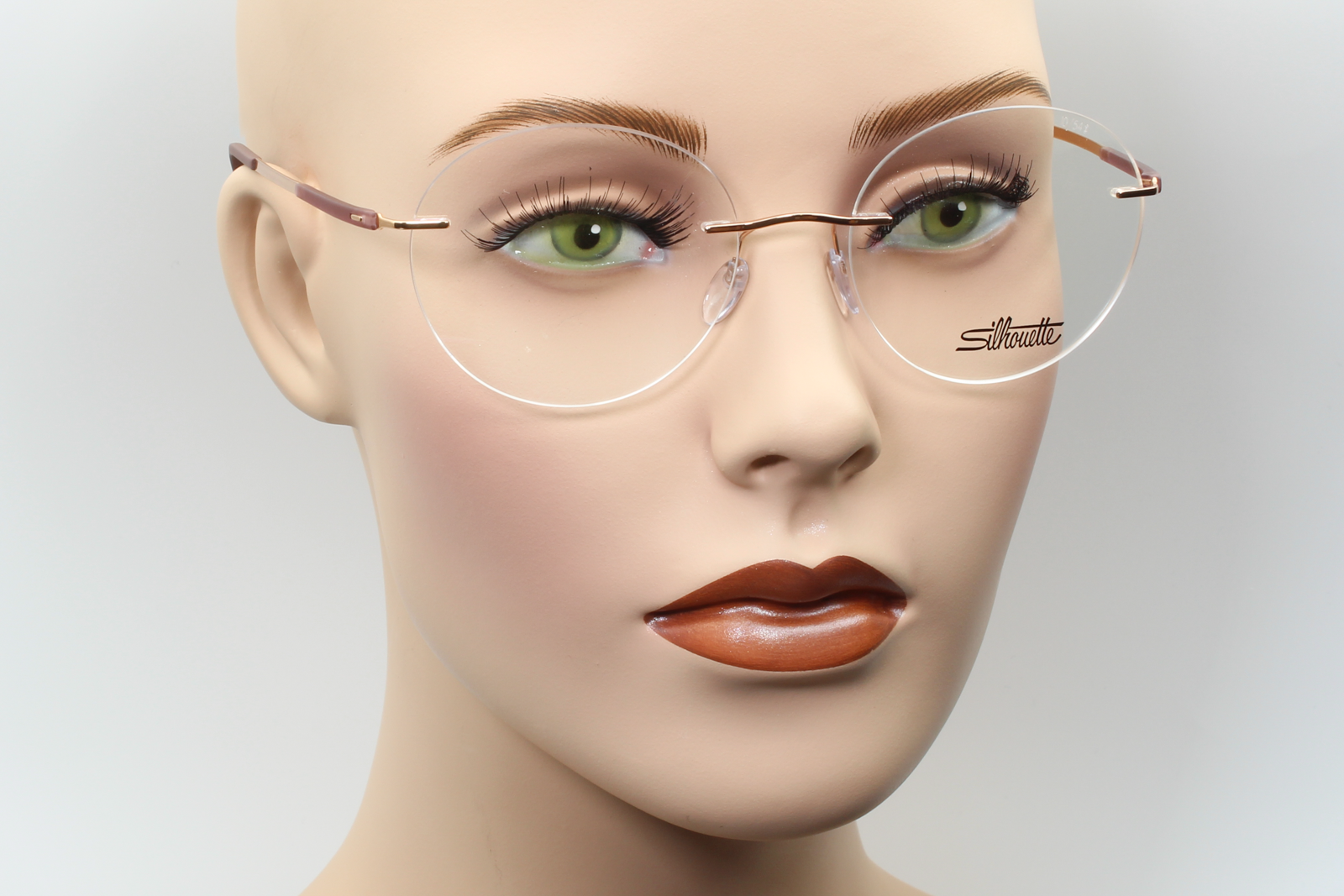 Silhouette 5540 Titan Dynamics Contour (IO)  Female Round Glasses Frame Cassis Sundown 54mm