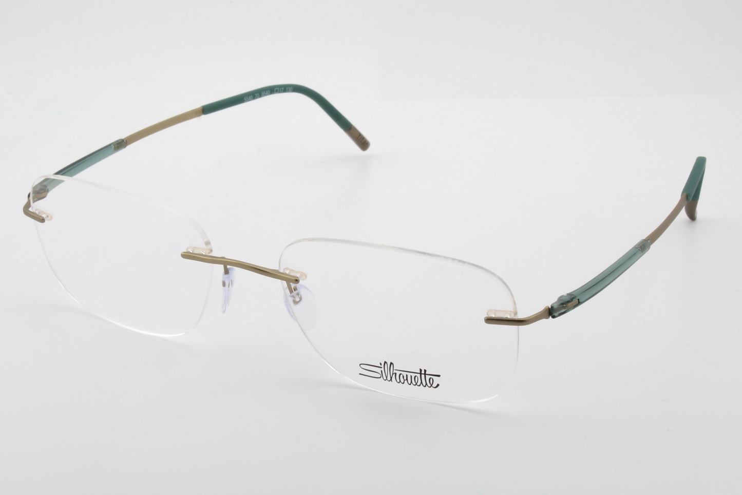 Silhouette 5540 Titan Dynamics Contour (CR)  Unisex Square Glasses Frame Champagne Jungle 54mm