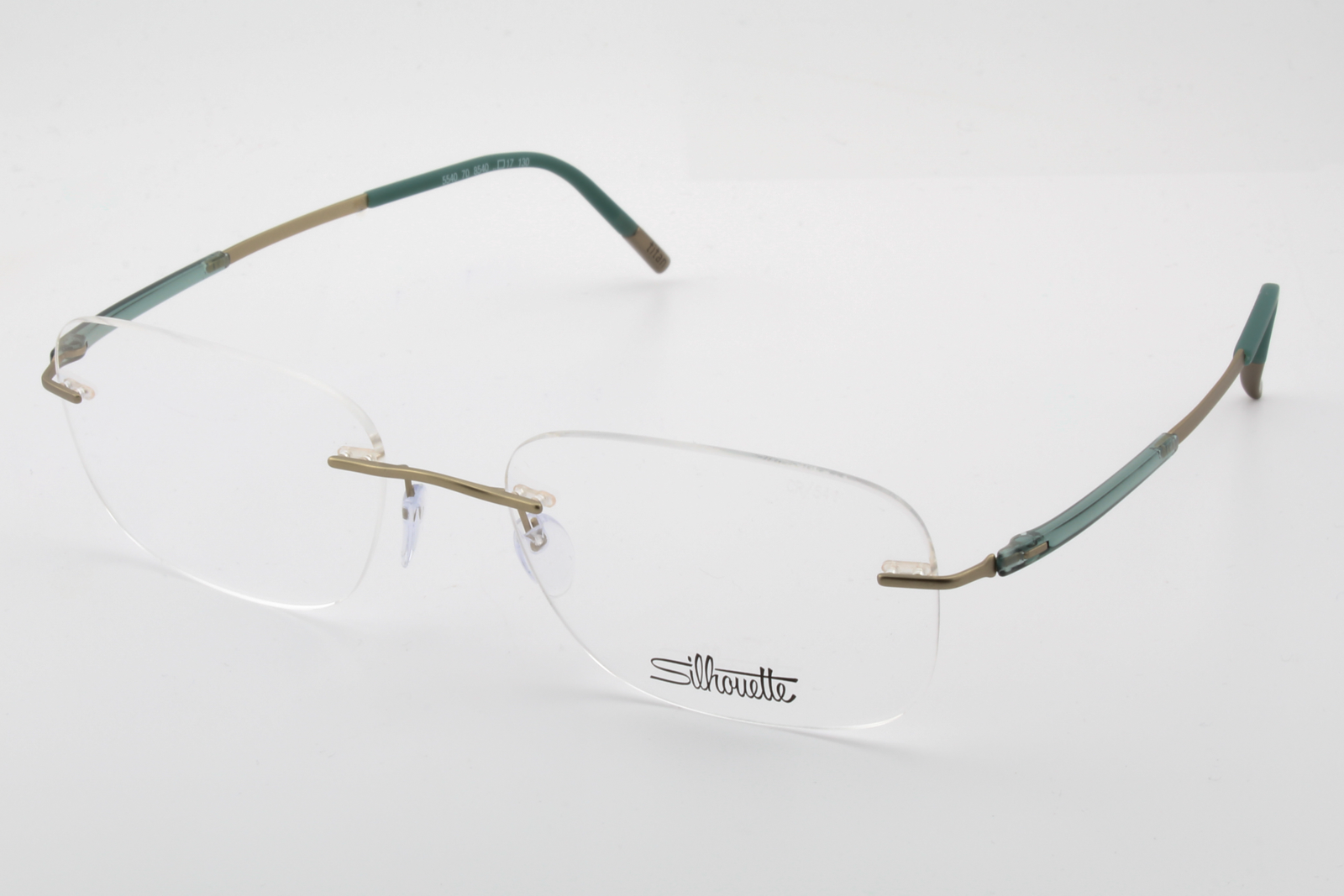 Silhouette 5540 Titan Dynamics Contour (CR)  Unisex Square Glasses Frame Champagne Jungle 54mm