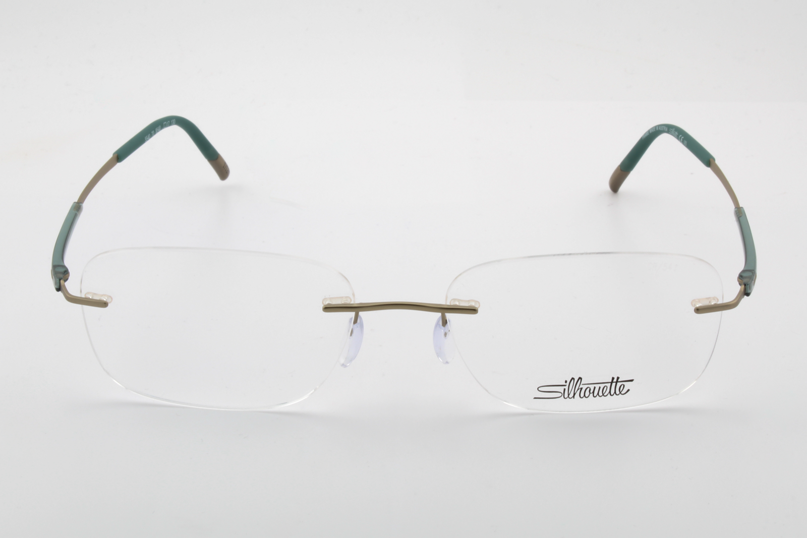 Silhouette 5540 Titan Dynamics Contour (CR)  Unisex Square Glasses Frame Champagne Jungle 54mm