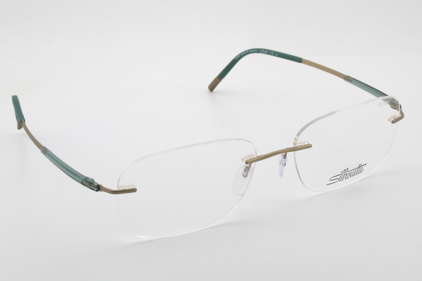 Silhouette 5540 Titan Dynamics Contour (CR)  Unisex Square Glasses Frame Champagne Jungle 54mm