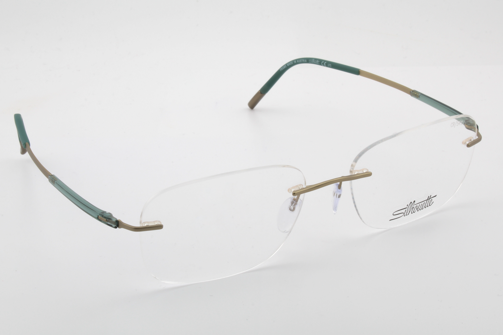 Silhouette 5540 Titan Dynamics Contour (CR)  Unisex Square Glasses Frame Champagne Jungle 54mm