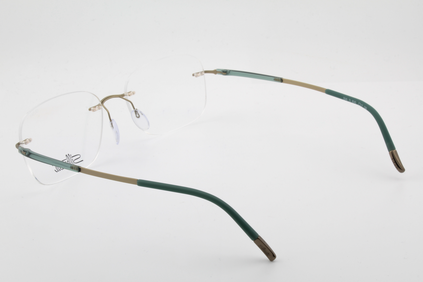 Silhouette 5540 Titan Dynamics Contour (CR)  Unisex Square Glasses Frame Champagne Jungle 54mm