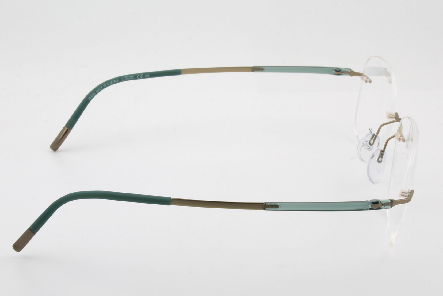 Silhouette 5540 Titan Dynamics Contour (CR)  Unisex Square Glasses Frame Champagne Jungle 54mm