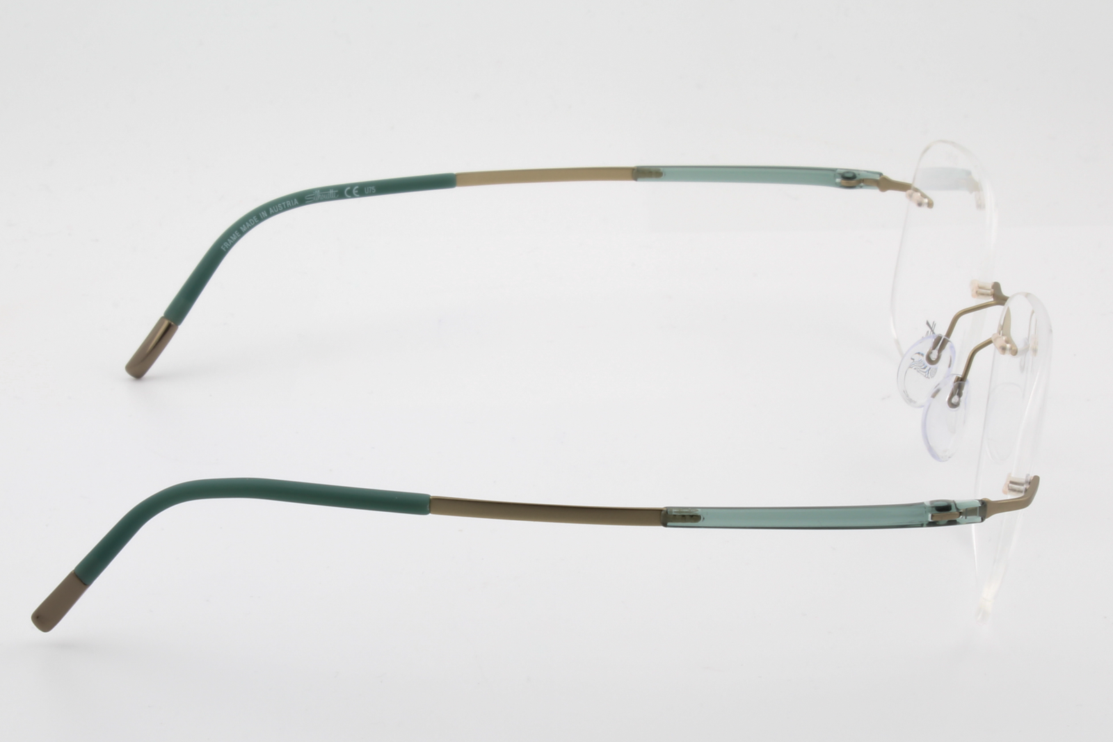 Silhouette 5540 Titan Dynamics Contour (CR)  Unisex Square Glasses Frame Champagne Jungle 54mm