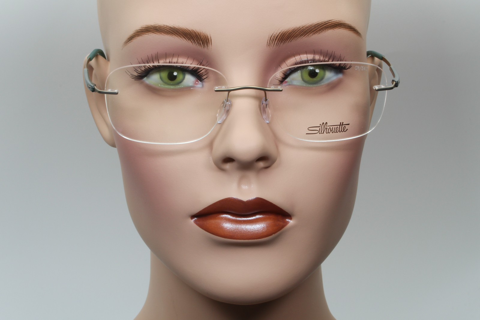 Silhouette 5540 Titan Dynamics Contour (CR)  Unisex Square Glasses Frame Champagne Jungle 54mm