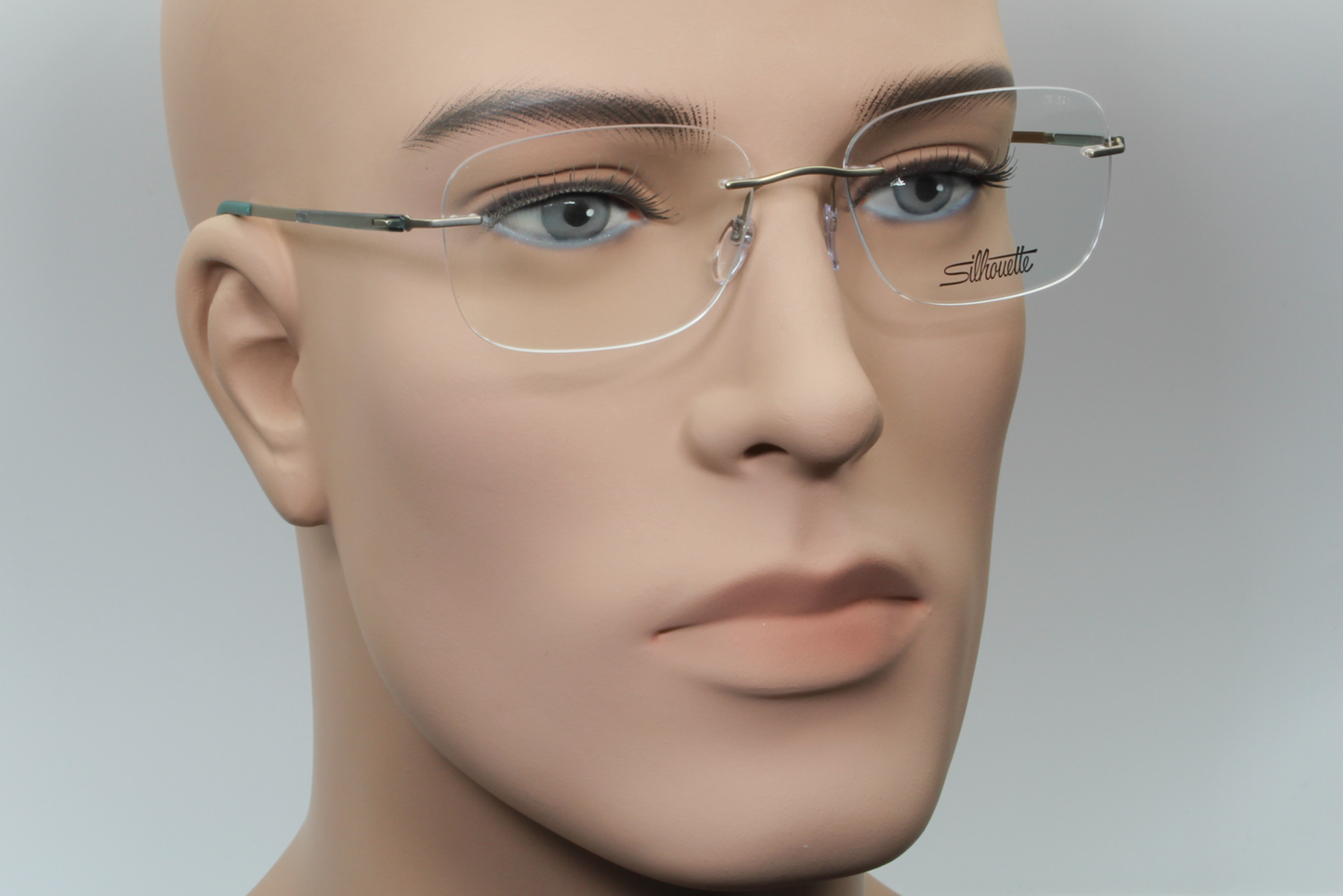 Silhouette 5540 Titan Dynamics Contour (CR)  Unisex Square Glasses Frame Champagne Jungle 54mm