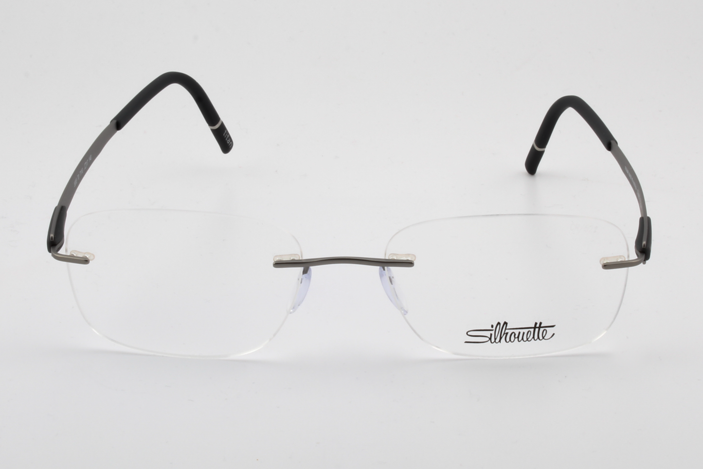 Silhouette 5555 Venture (CR)  Unisex Rectangular Glasses Frame Silver Graphite 52mm