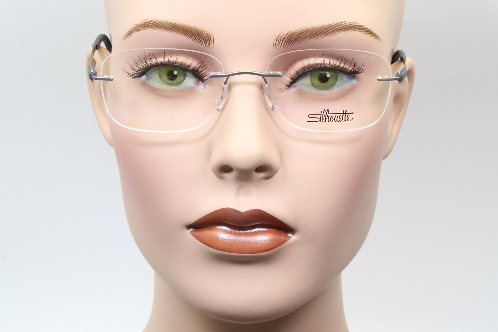 Silhouette 5555 Venture (CR)  Unisex Rectangular Glasses Frame Silver Graphite 52mm