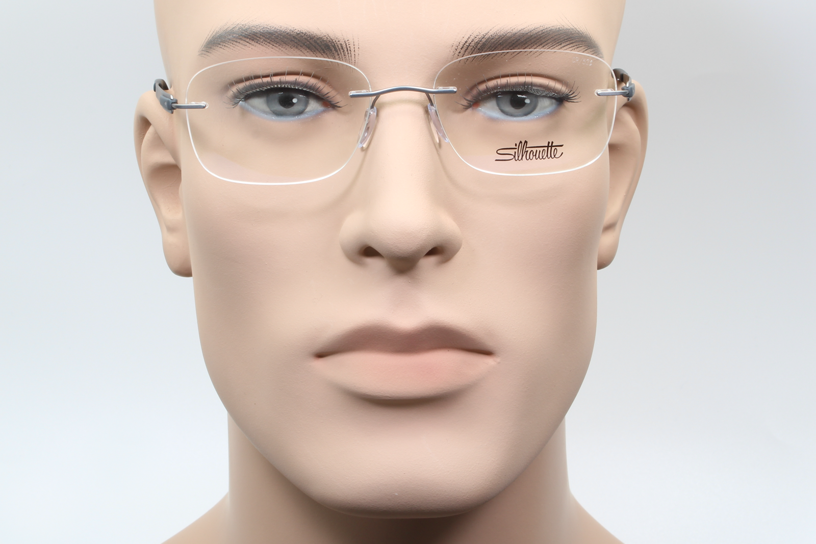 Silhouette 5555 Venture (CR)  Unisex Rectangular Glasses Frame Silver Graphite 52mm