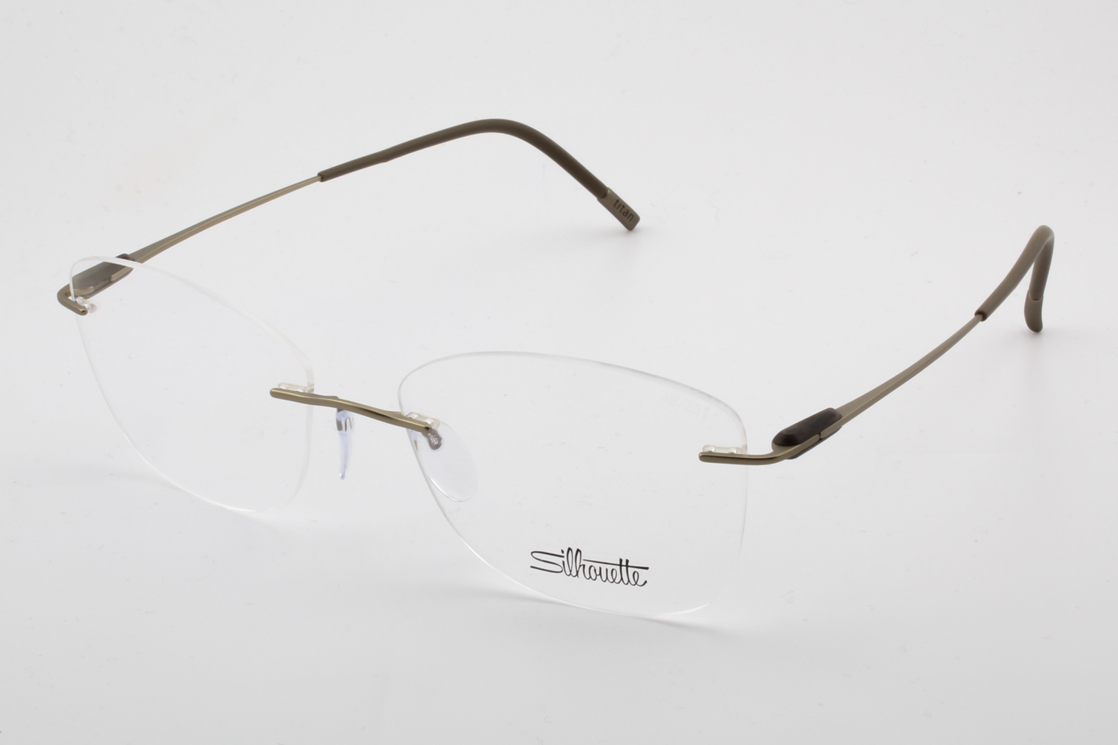 Silhouette 5561 Purist (AW)  Female Butterfly Glasses Frame Restful Olive 55mm