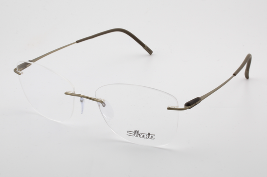 Silhouette 5561 Purist (AW)  Female Butterfly Glasses Frame Restful Olive 55mm