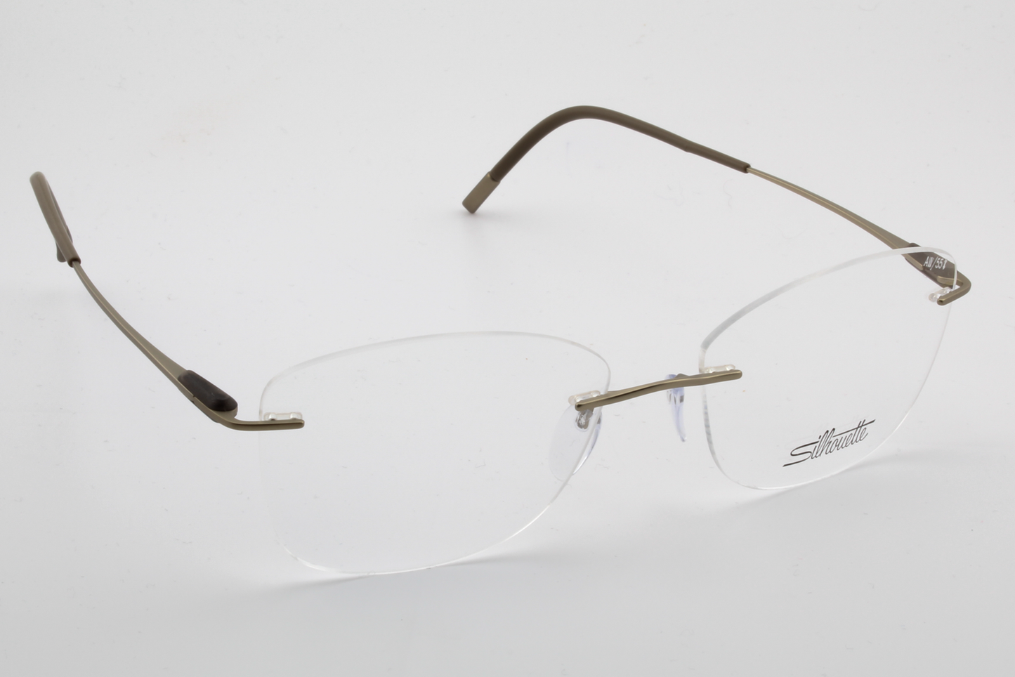 Silhouette 5561 Purist (AW)  Female Butterfly Glasses Frame Restful Olive 55mm