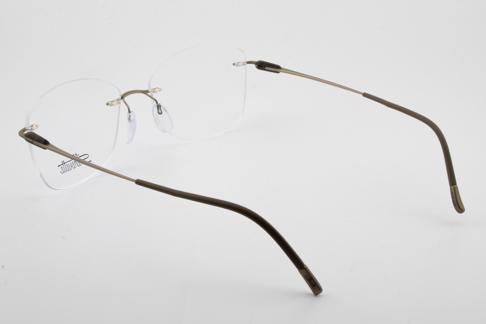 Silhouette 5561 Purist (AW)  Female Butterfly Glasses Frame Restful Olive 55mm