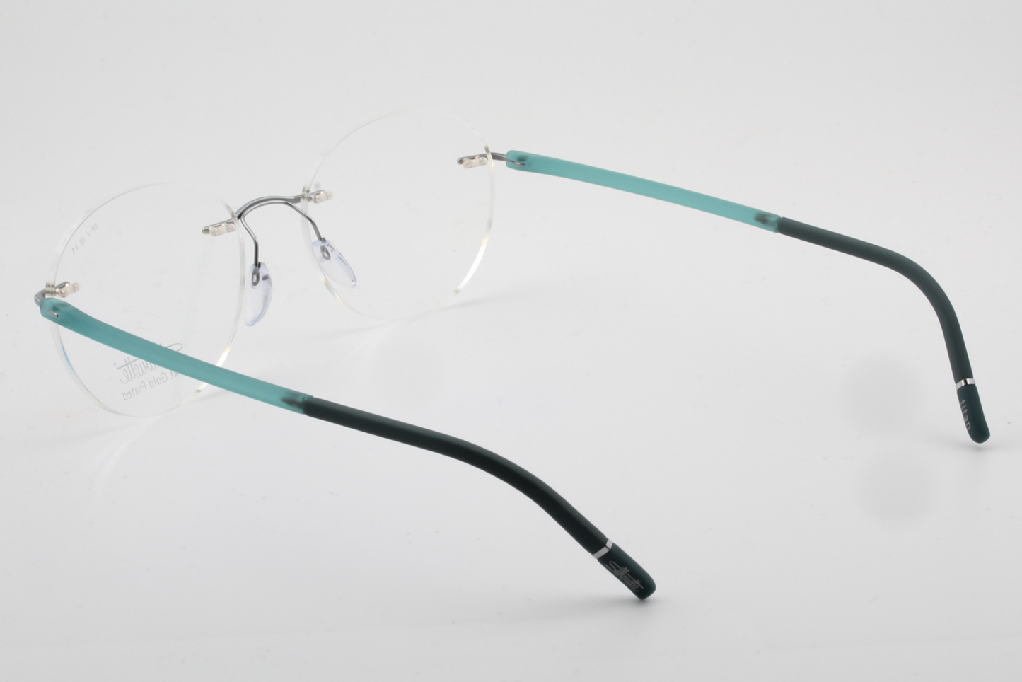 Silhouette 5567 The Wave (EP)  Unisex Round Glasses Frame Silver Ocean 48mm