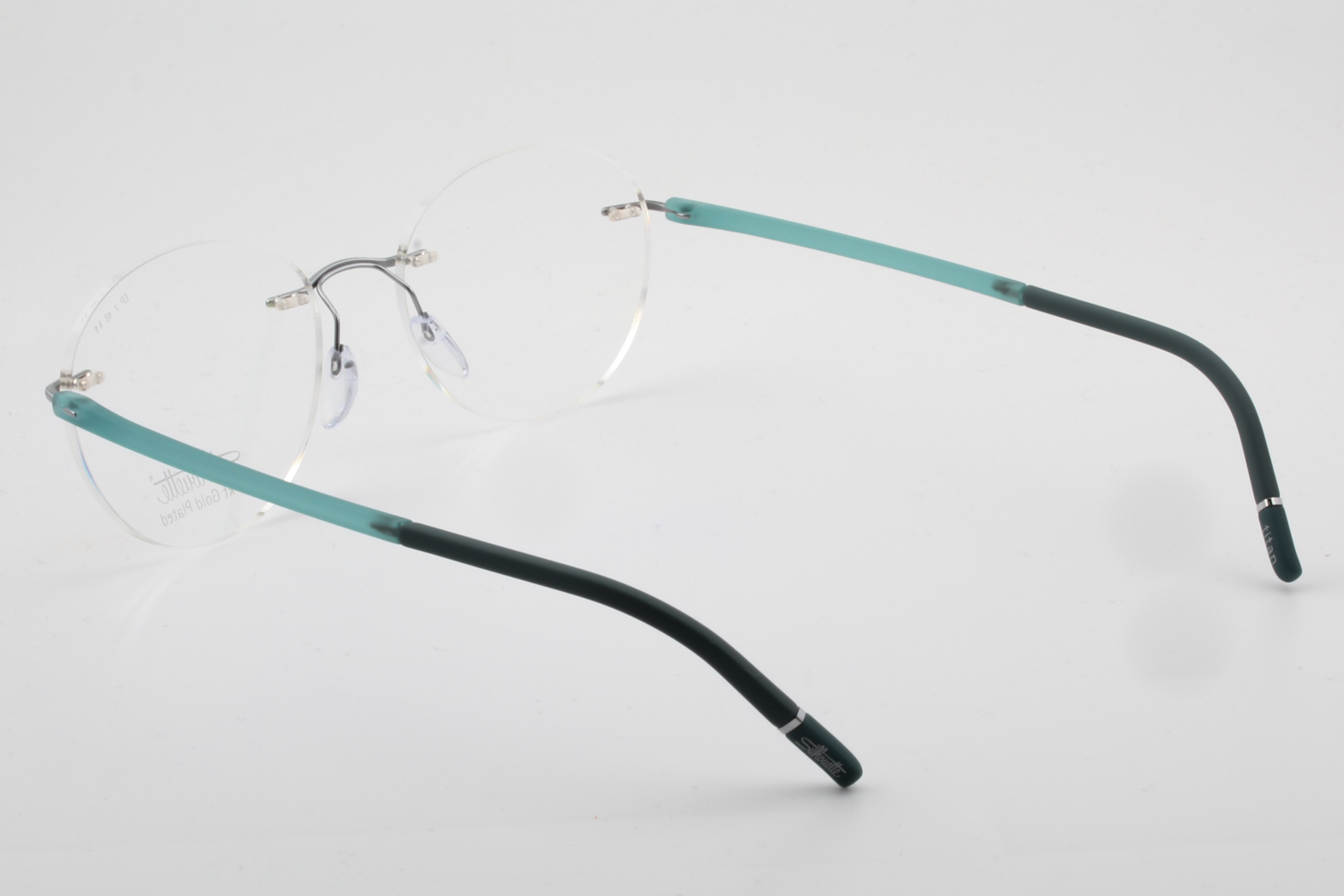 Silhouette 5567 The Wave (EP)  Unisex Round Glasses Frame Silver Ocean 48mm