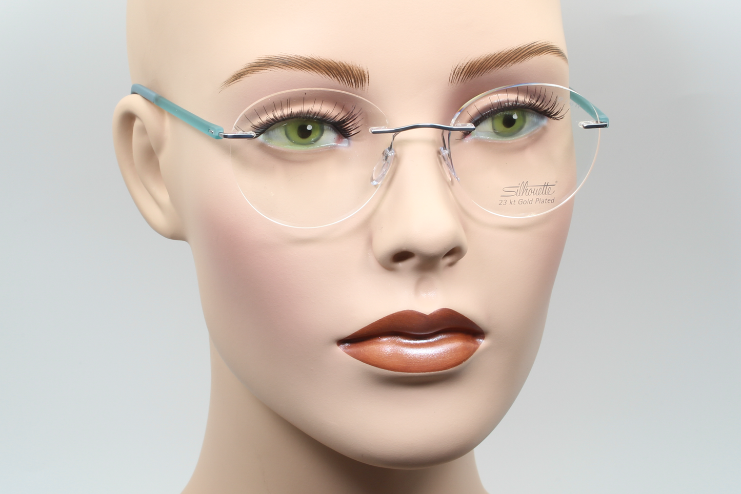 Silhouette 5567 The Wave (EP)  Unisex Round Glasses Frame Silver Ocean 48mm