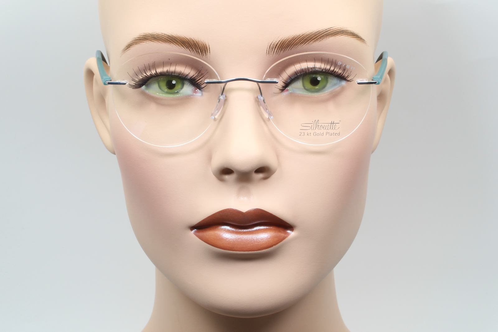 Silhouette 5567 The Wave (EP)  Unisex Round Glasses Frame Silver Ocean 48mm