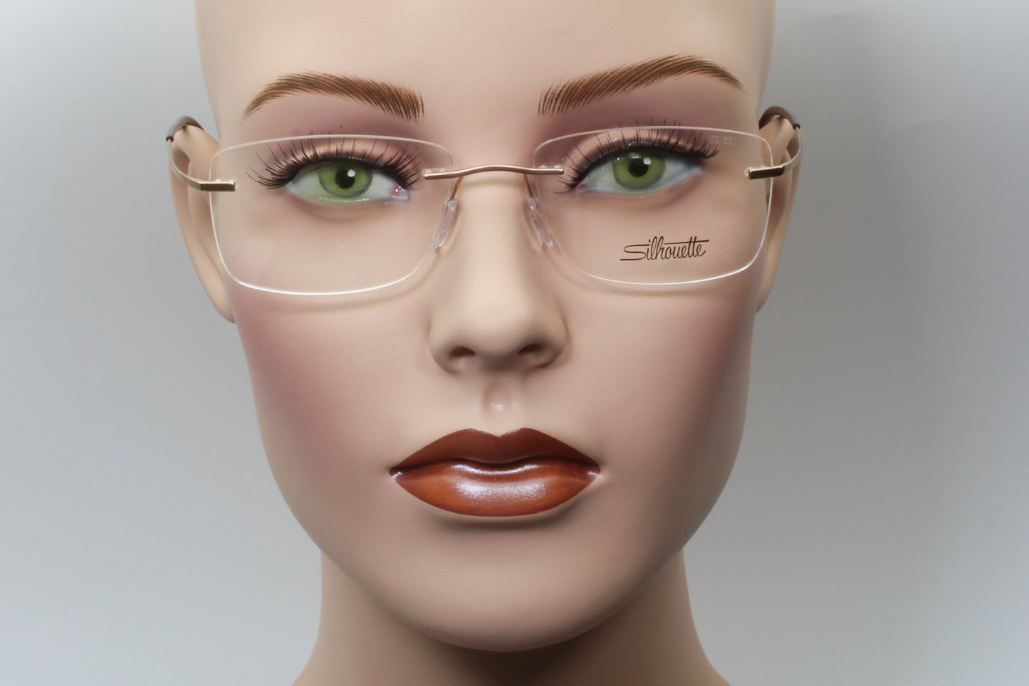 Silhouette 7581 Titan Minimal Art Icon (CQ)  Unisex Rectangular Glasses Frame Brown Terracotta 52mm