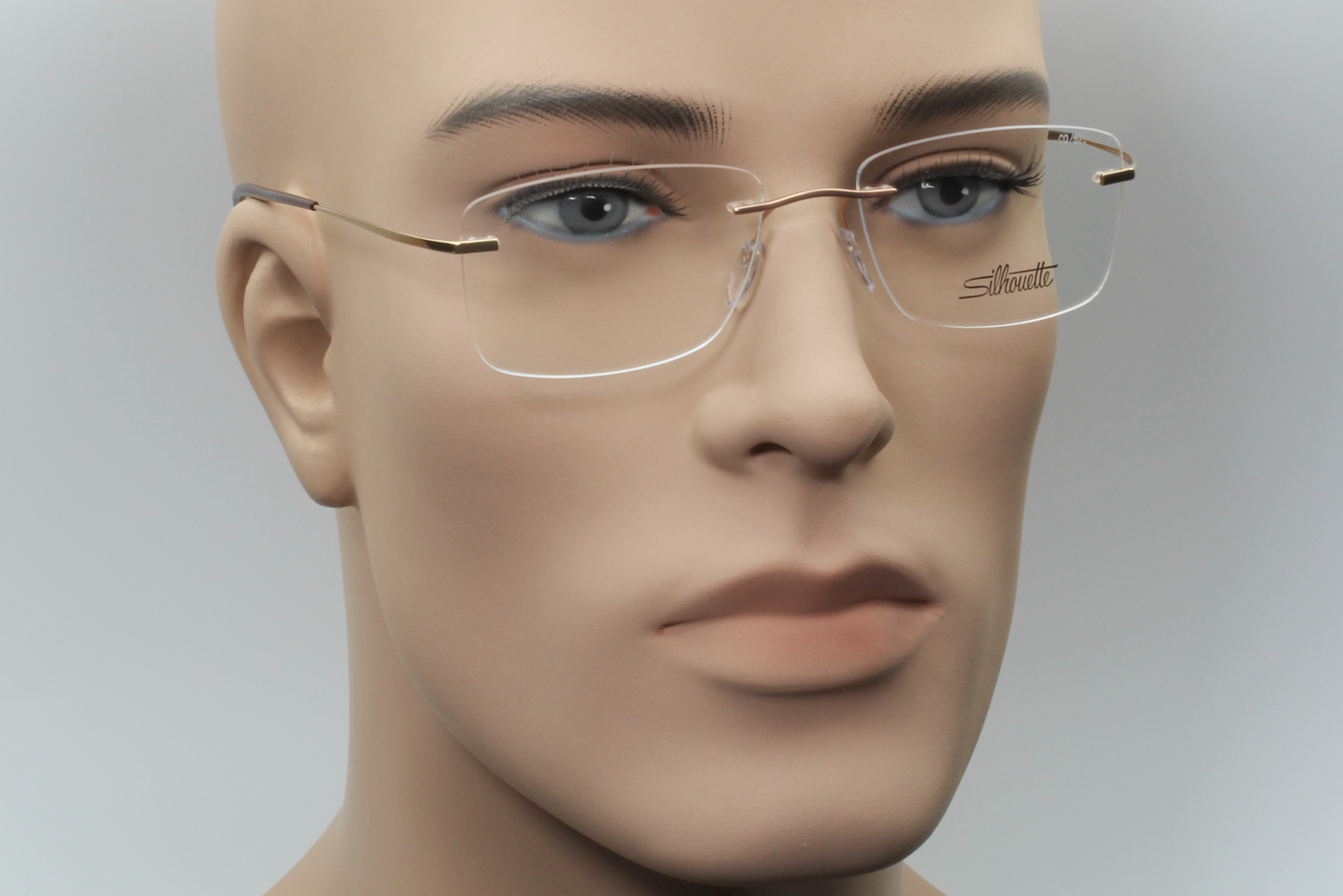 Silhouette 7581 Titan Minimal Art Icon (CQ)  Unisex Rectangular Glasses Frame Brown Terracotta 52mm