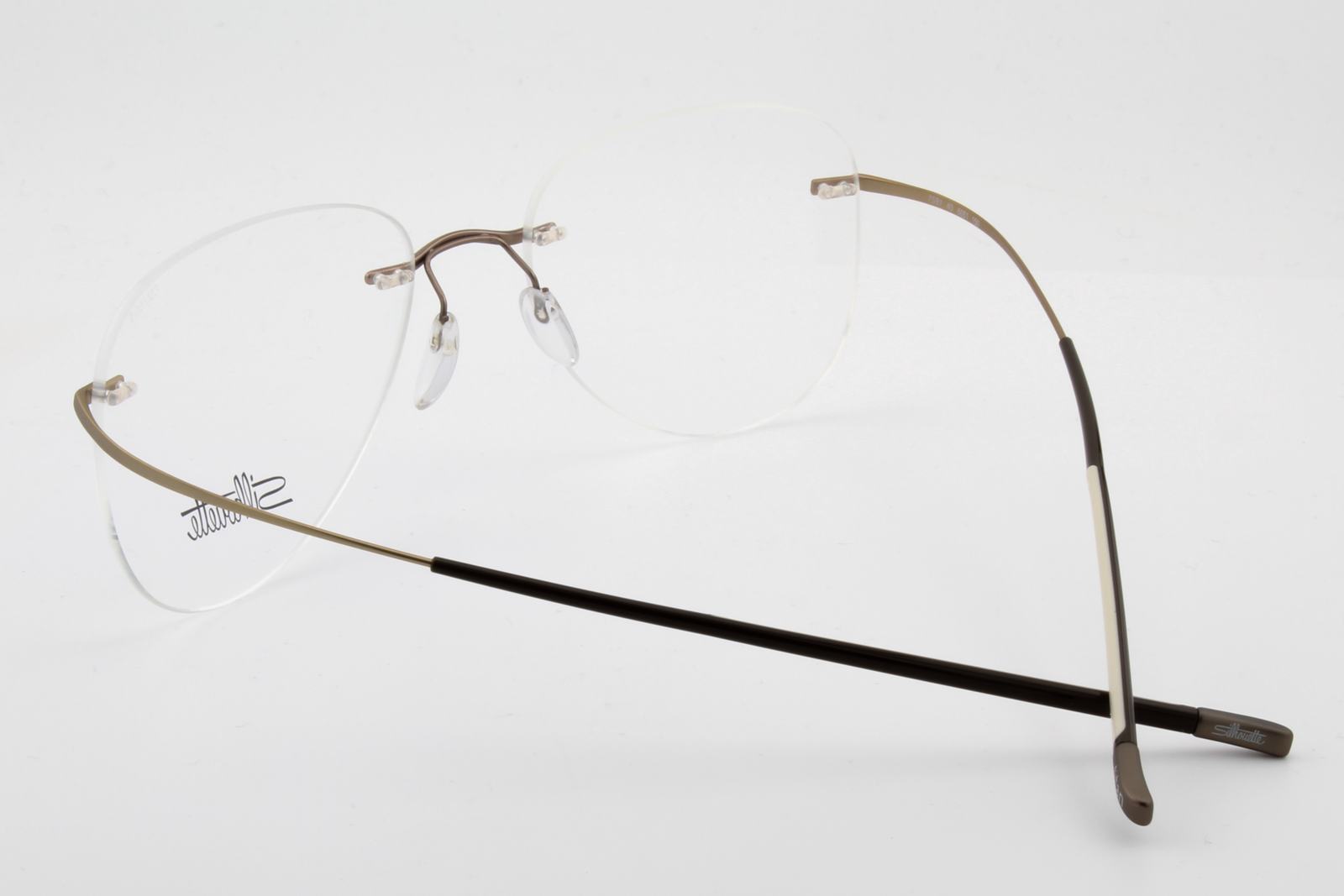 Silhouette 7581 Titan Minimal Art Icon (CM)  Unisex Aviator Glasses Frame Brown Sandstone 55mm