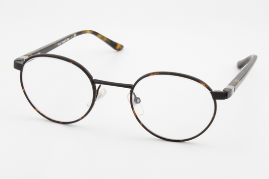 STARCK SH2026J  Male Round Glasses Frame Dark Havana, Tortoise 48mm