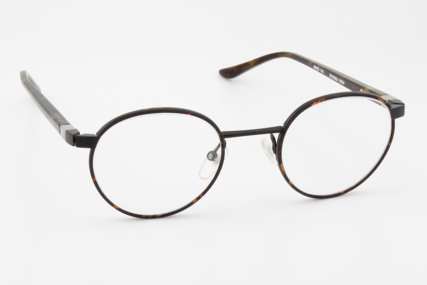 STARCK SH2026J  Male Round Glasses Frame Dark Havana, Tortoise 48mm