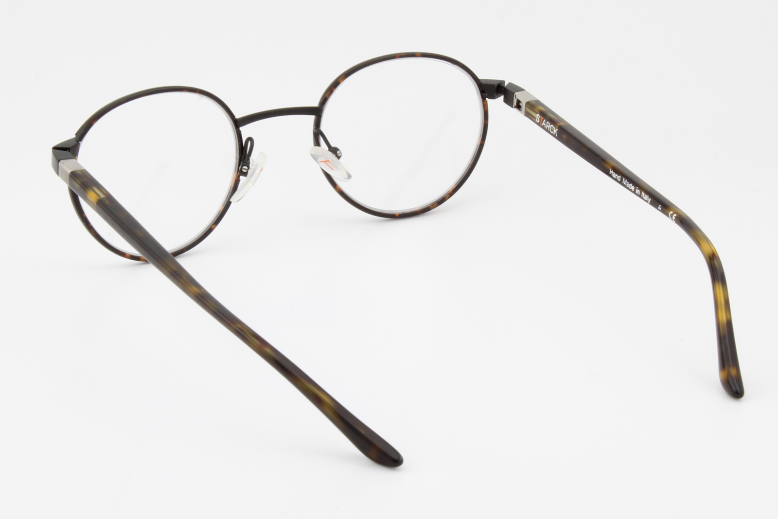 STARCK SH2026J  Male Round Glasses Frame Dark Havana, Tortoise 48mm