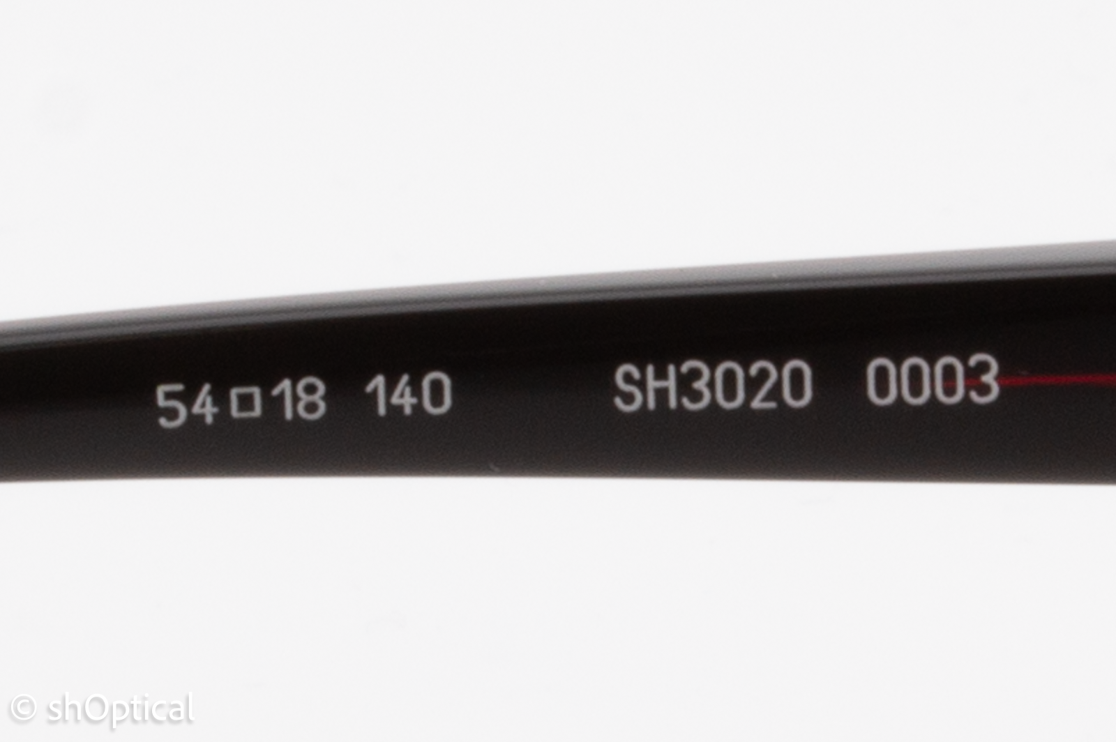 STARCK SH3020  Male Square Glasses Frame Black/Red 54mm