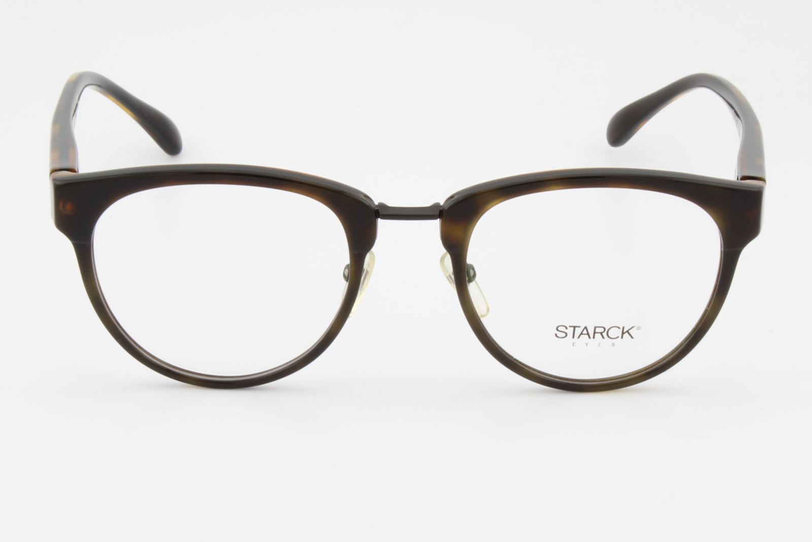 STARCK SH3043  Male Round Glasses Frame Havanna Black 51mm