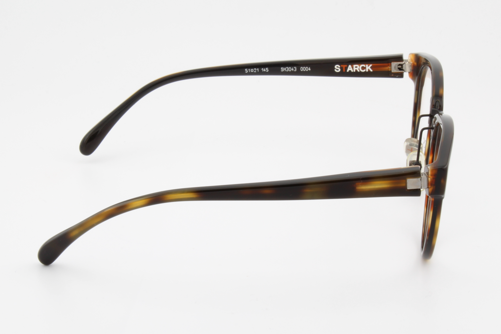 STARCK SH3043  Male Round Glasses Frame Havanna Black 51mm