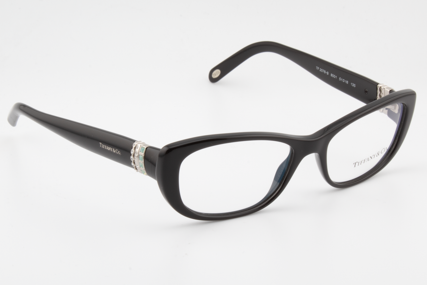 Tiffany & Co TF2076-B  Female Rectangular Glasses Frame Black 51mm