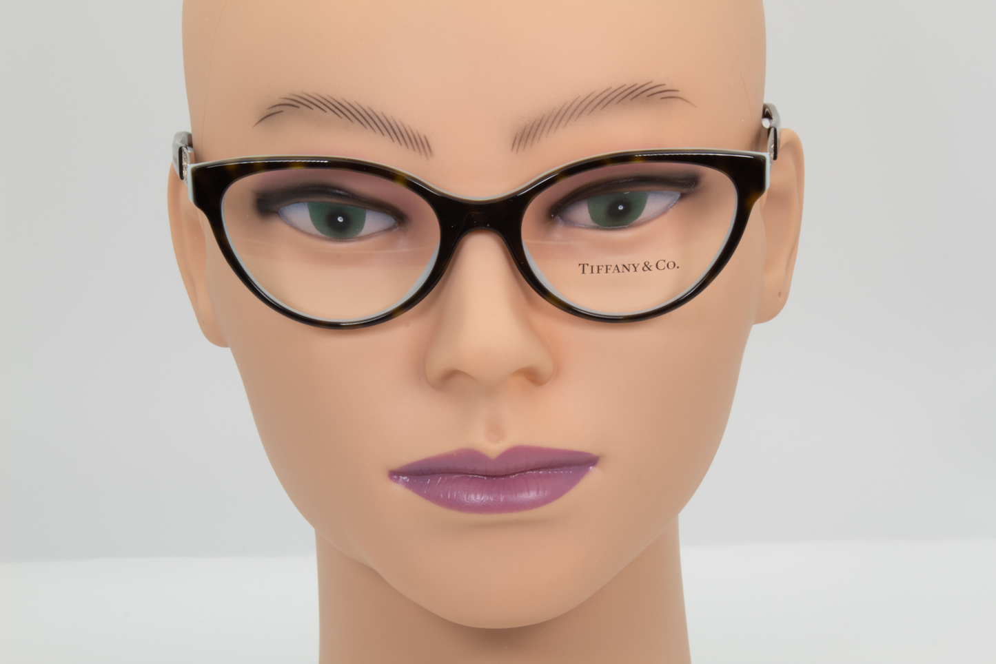 Tiffany & Co TF2129  Female Cat Eye Glasses Frame Havana/Blue 51mm