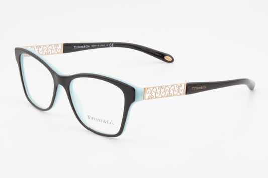 Tiffany & Co TF2130  Female Butterfly Glasses Frame Black Blue Gold 52mm