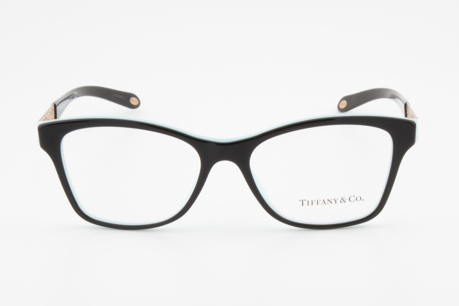 Tiffany & Co TF2130  Female Butterfly Glasses Frame Black Blue Gold 52mm