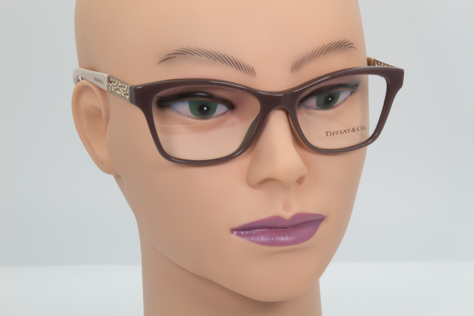 Tiffany & Co TF2130  Female Butterfly Glasses Frame Plum/Pink/Gold 52mm