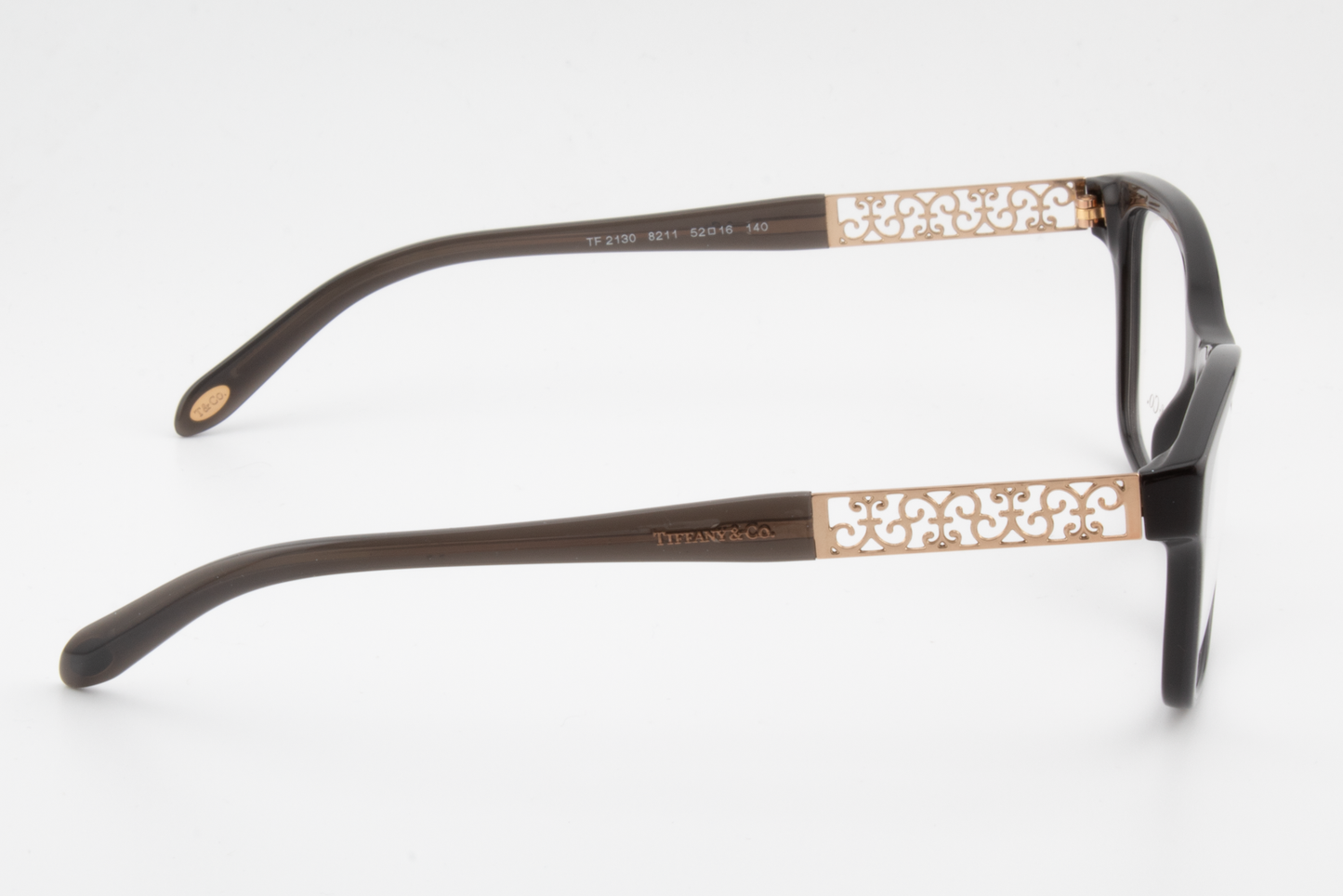 Tiffany & Co TF2130  Female Square Glasses Frame Pearl Gray 52mm