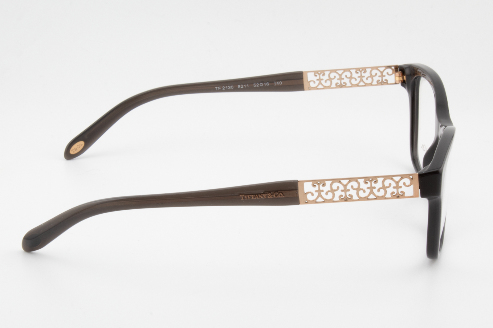 Tiffany & Co TF2130  Female Square Glasses Frame Pearl Gray 52mm