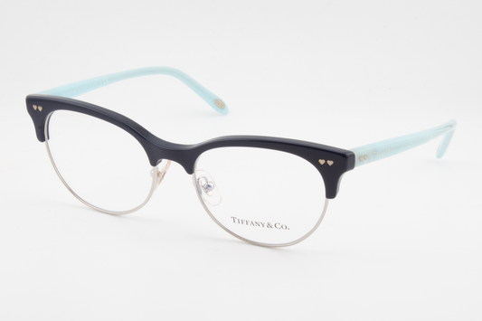Tiffany & Co TF2156  Female Cat Eye Glasses Frame Blue/Silver 53mm