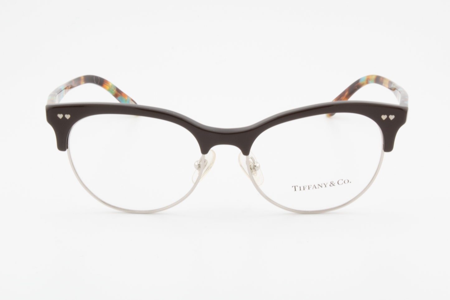 Tiffany & Co TF2156  Female Cat Eye Glasses Frame Brown/Silver 53mm