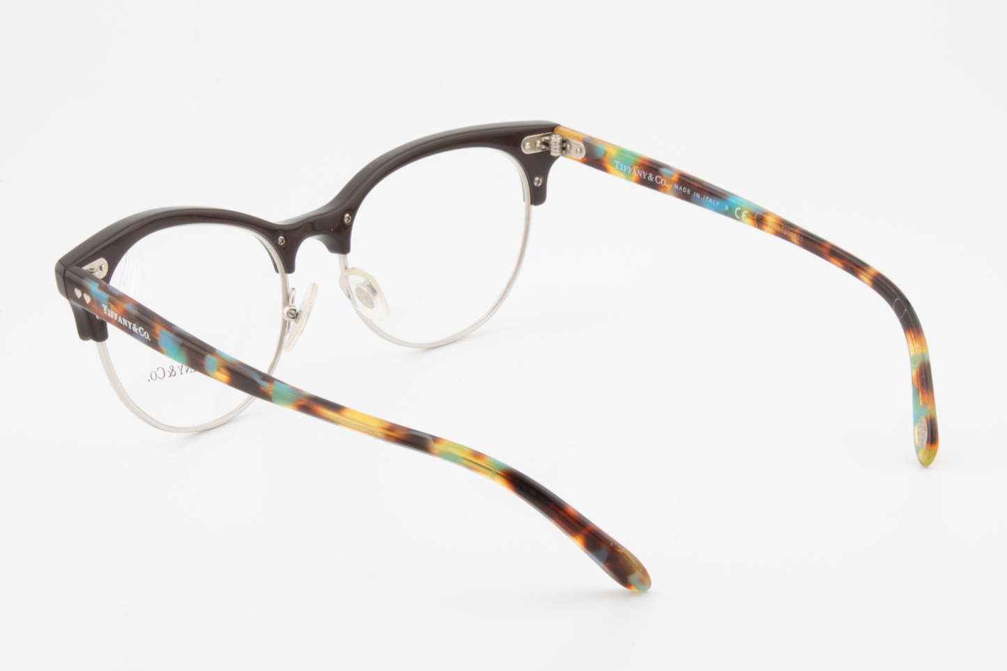 Tiffany & Co TF2156  Female Cat Eye Glasses Frame Brown/Silver 53mm