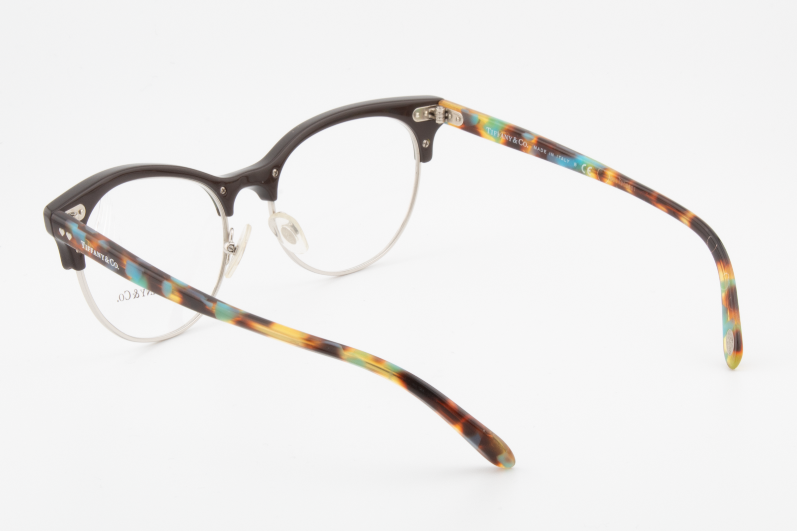 Tiffany & Co TF2156  Female Cat Eye Glasses Frame Brown/Silver 53mm